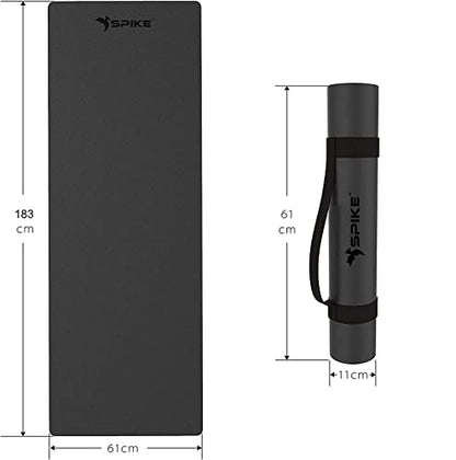 Spike Yoga Mat (Black) + Spike Abs Exerciser