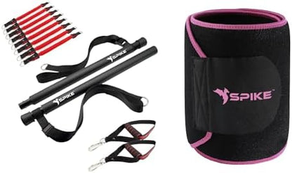 Spike Home Exercise Kit + Spike Slim Belt (Pink)