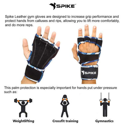 Spike Gym Gloves With Wrist Support for Men and Women - Spike