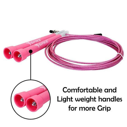 Spike Speed Skipping Rope for Men and Women (Pink) - Spike