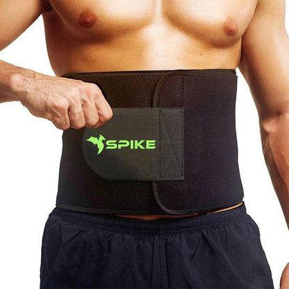 Spike Premium Sweat Slim Belt For Men and Women (Black) - Spike